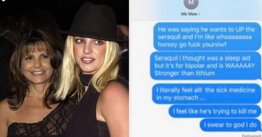 Britney Spears exposes texts sent to her parents