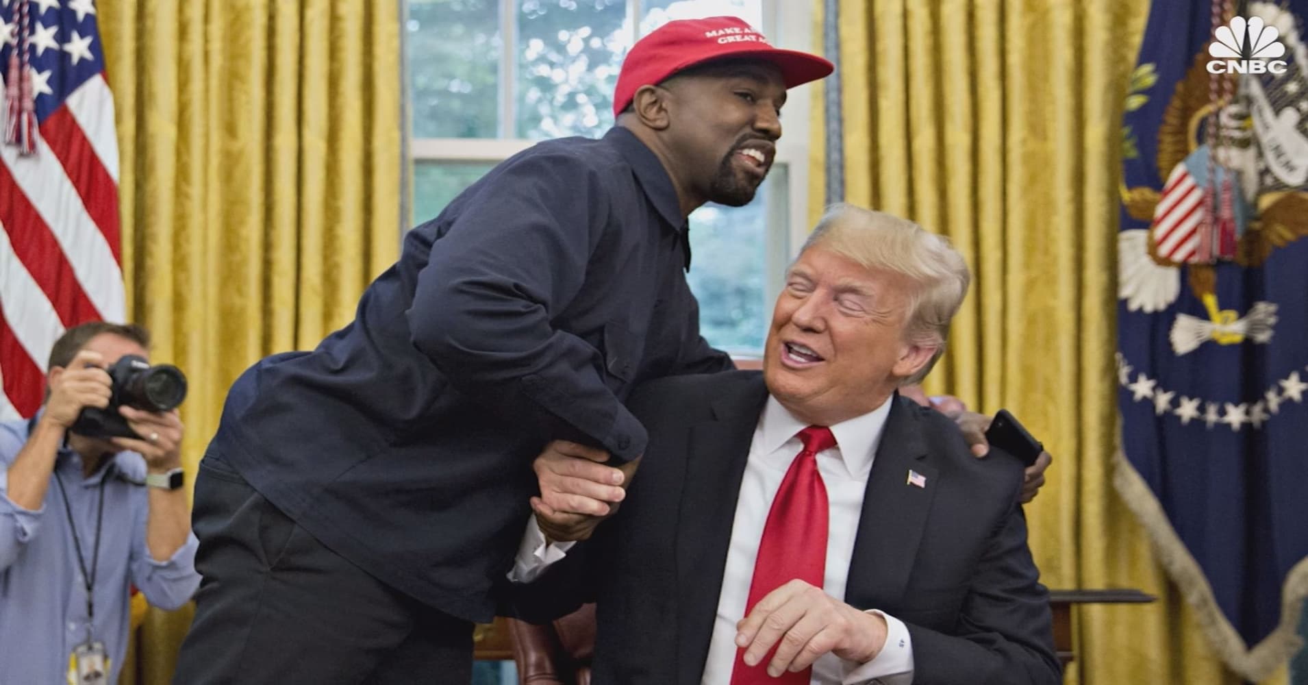 Kanye West with Donald Trump