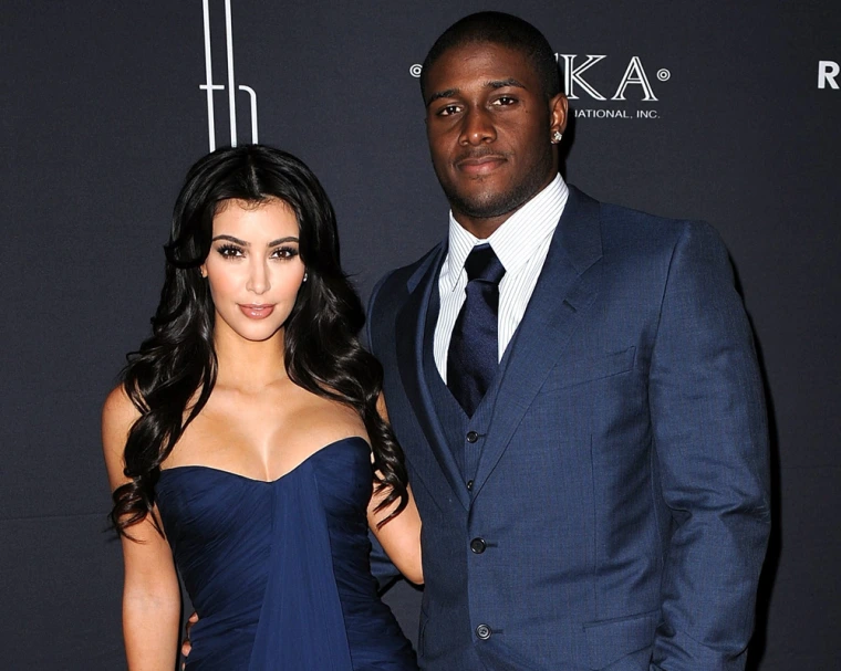 Reggie Bush with Kim Kardashian