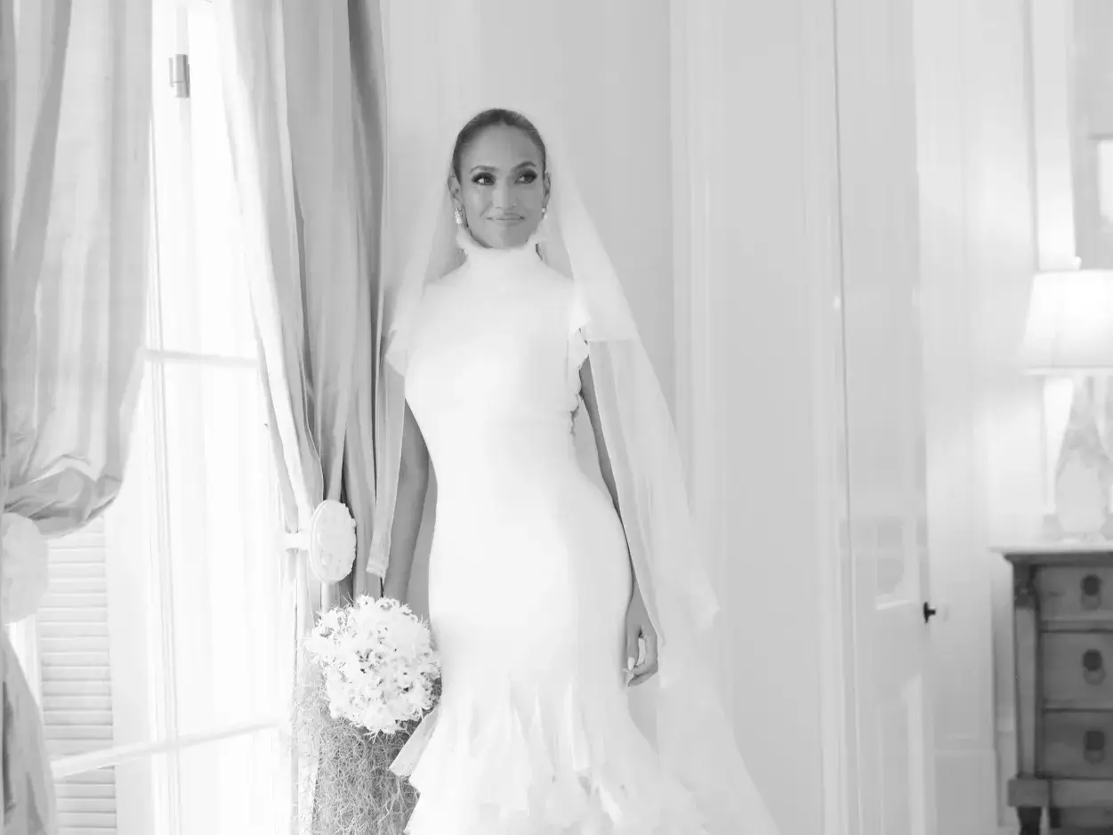 JLo in her wedding gown