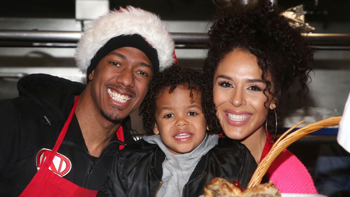 Nick Cannon and Brittany Bell with their daughter