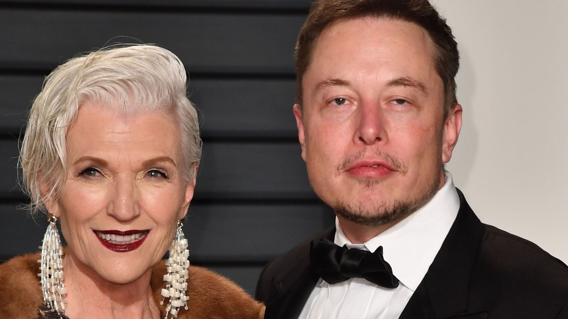 Elon Musk with his mother, Maye Musk
