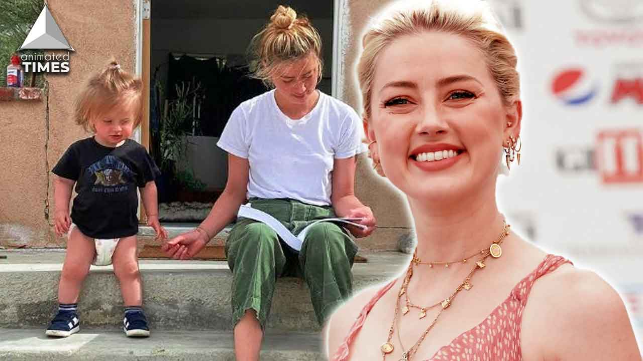 Amber Heard With daughter Oonagh Paige