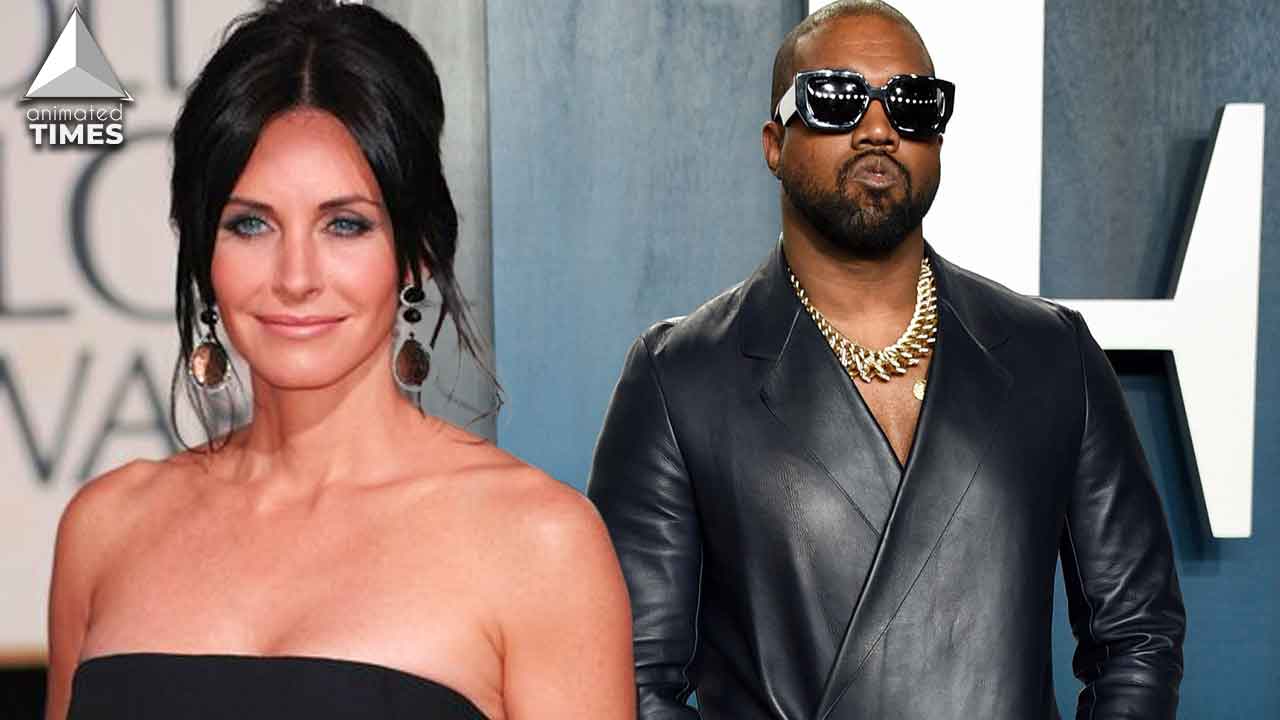 Kanye West and Courtney Cox