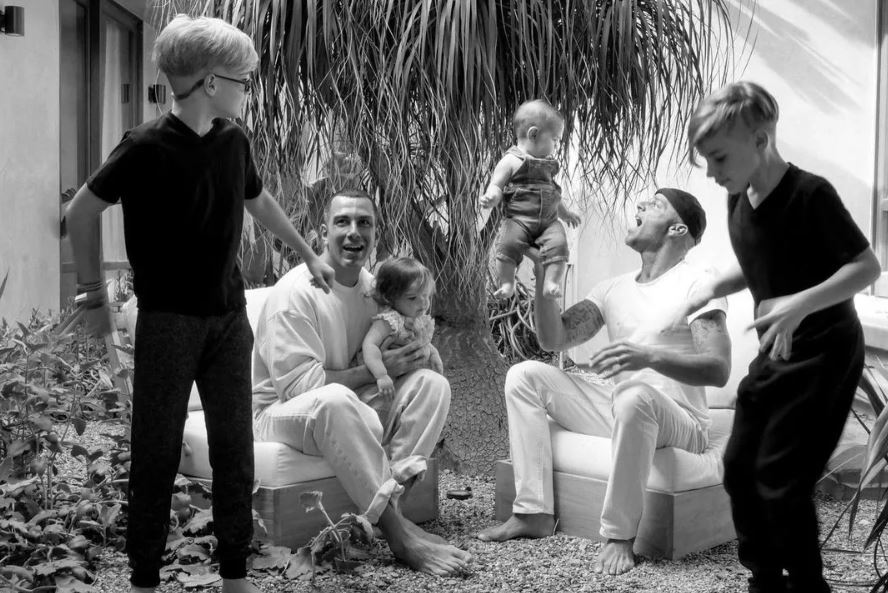 Ricky Martin with kids