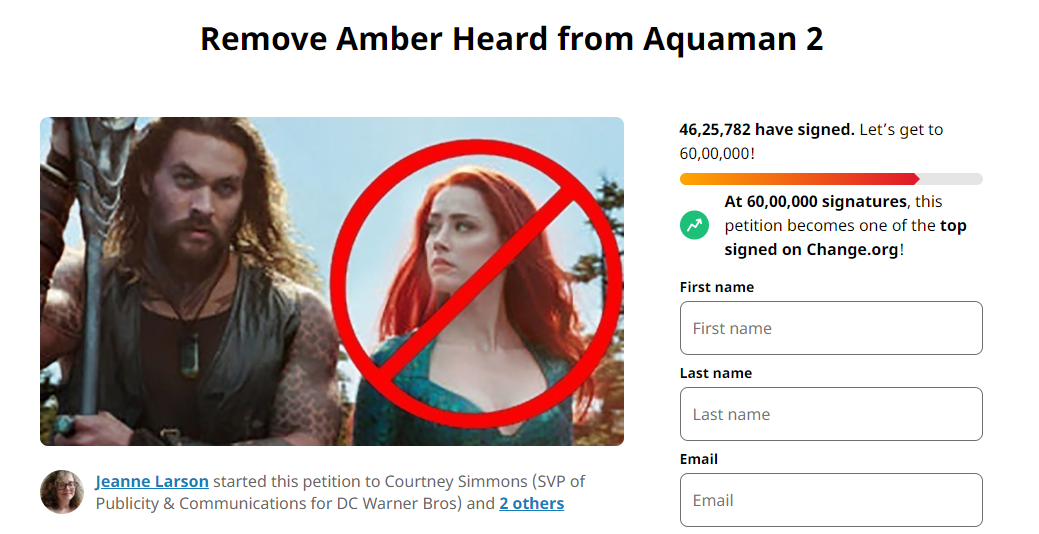 Amber Heard petition
