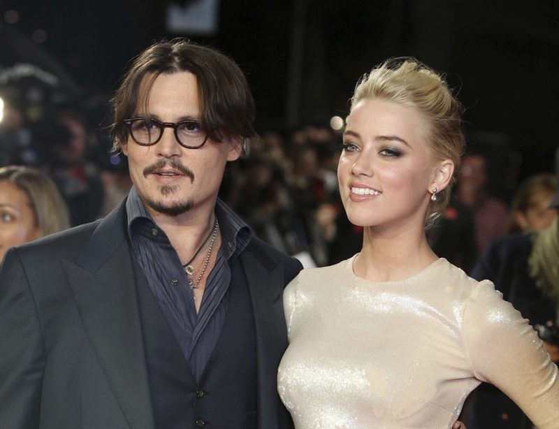 The former couple Johnny Depp and Amber Heard 