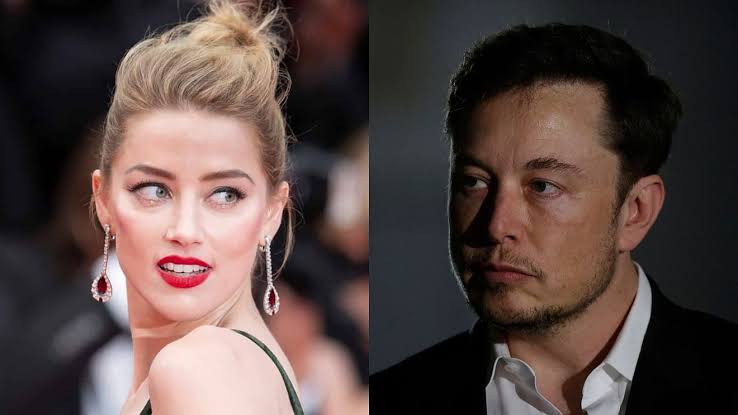 Elon Musk and Amber Heard 