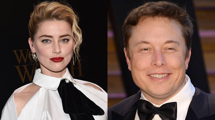 Elon Musk and Amber Heard 