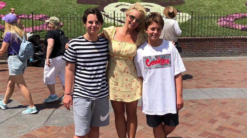Britney Spears and her kids