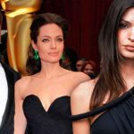 Emily Ratajkowski, Brad Pitt and Angelina Jolie