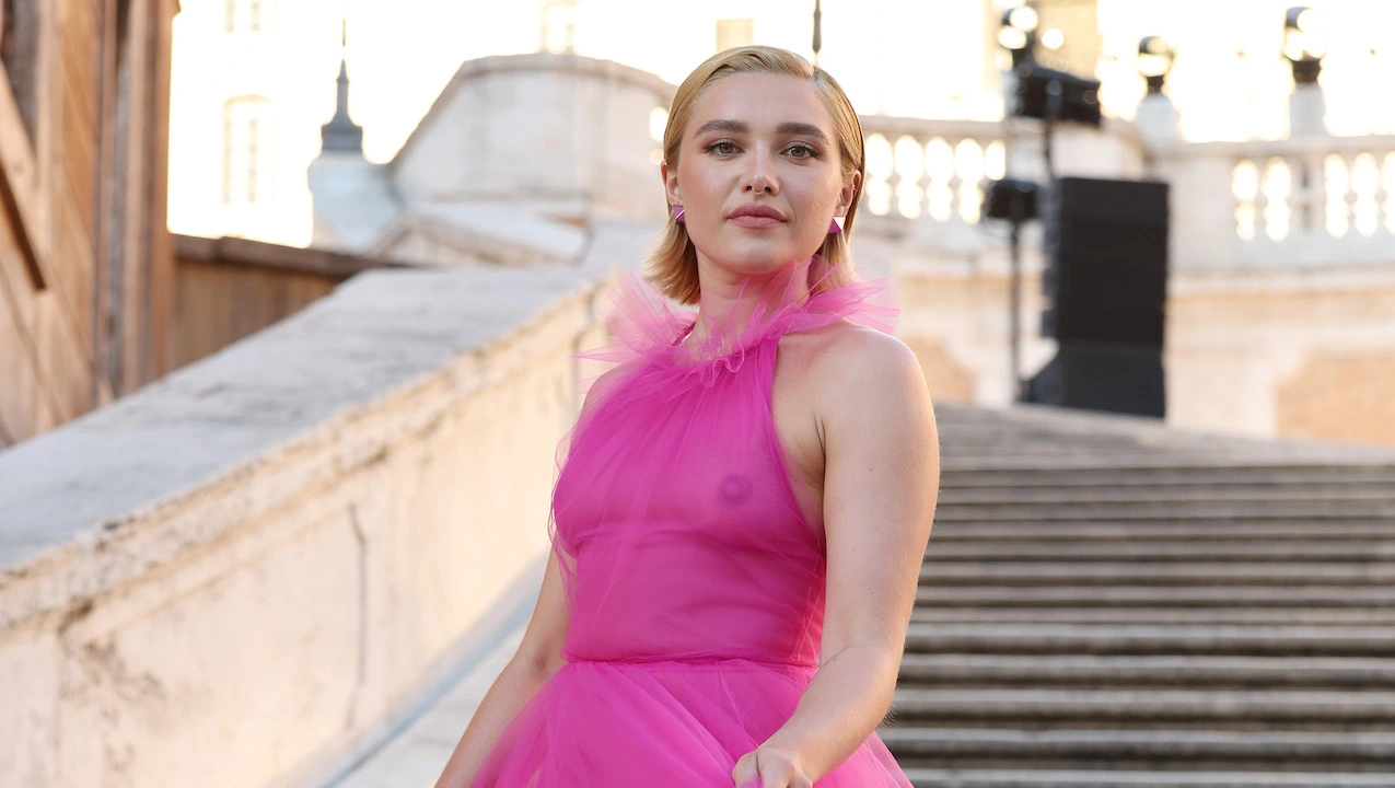 Florence Pugh defended her Valentino sheer nipple baring hot pink gown