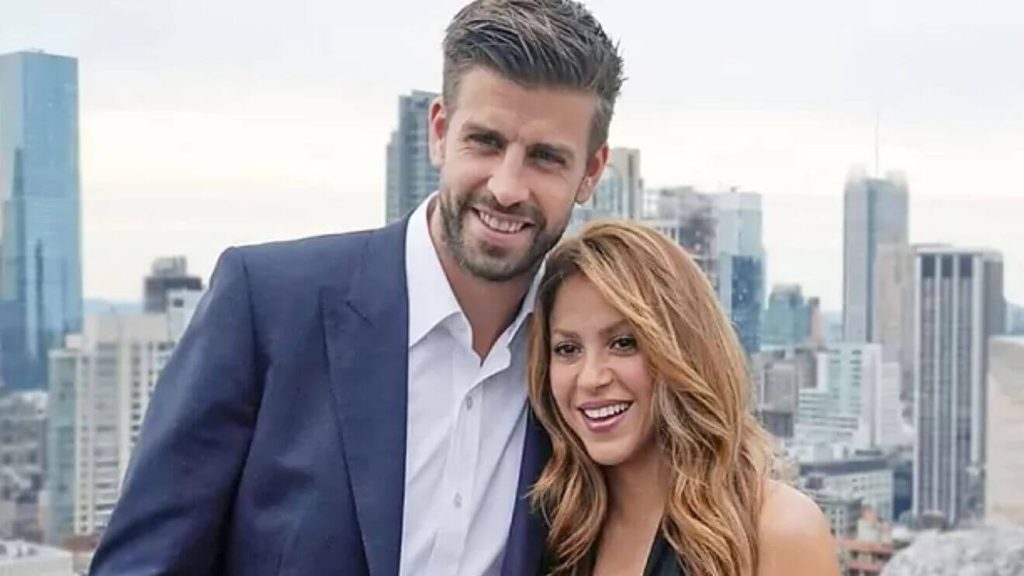 Gerard Pique with his former lover, Shakira