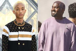 Jaden Smith and Kanye West side by side picture