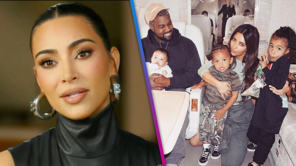 Kim Kardashian with her family and kids