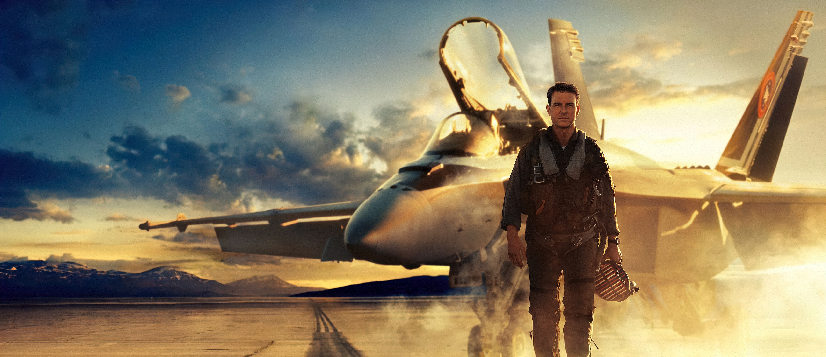 Top Gun: Maverick movie poster, with Tom Cruise in it.