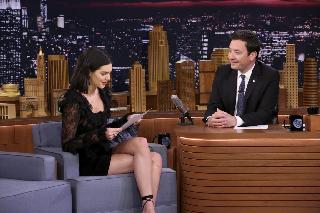 Kendall Jenner With Jimmy Fallon