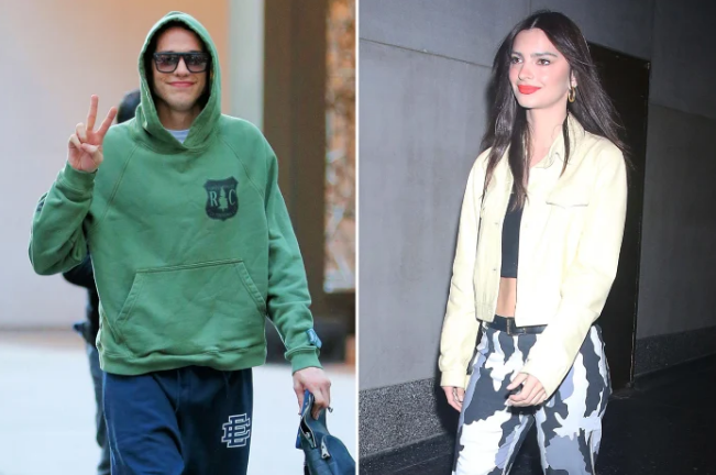 Pete Davidson and Emily Ratajkowski
