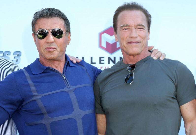 Sylvester Stallone and Arnold