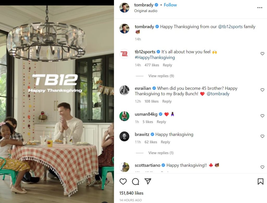 TB12 Wished Thanksgiving