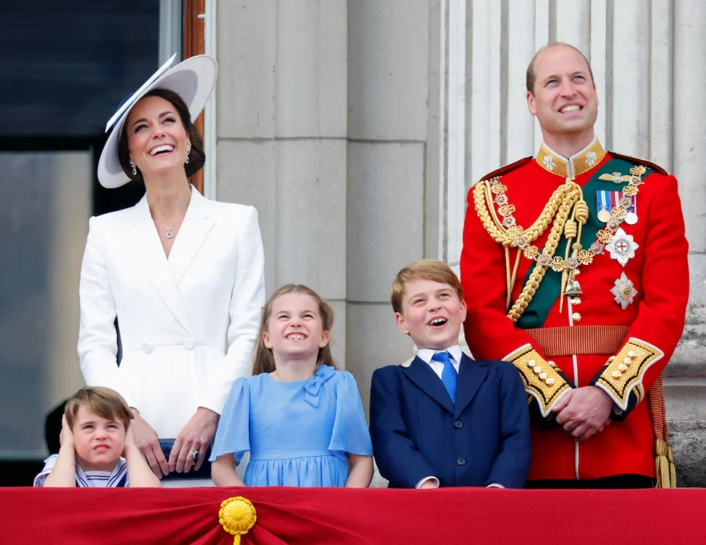 The Prince and Princess Of Wales With Their Children