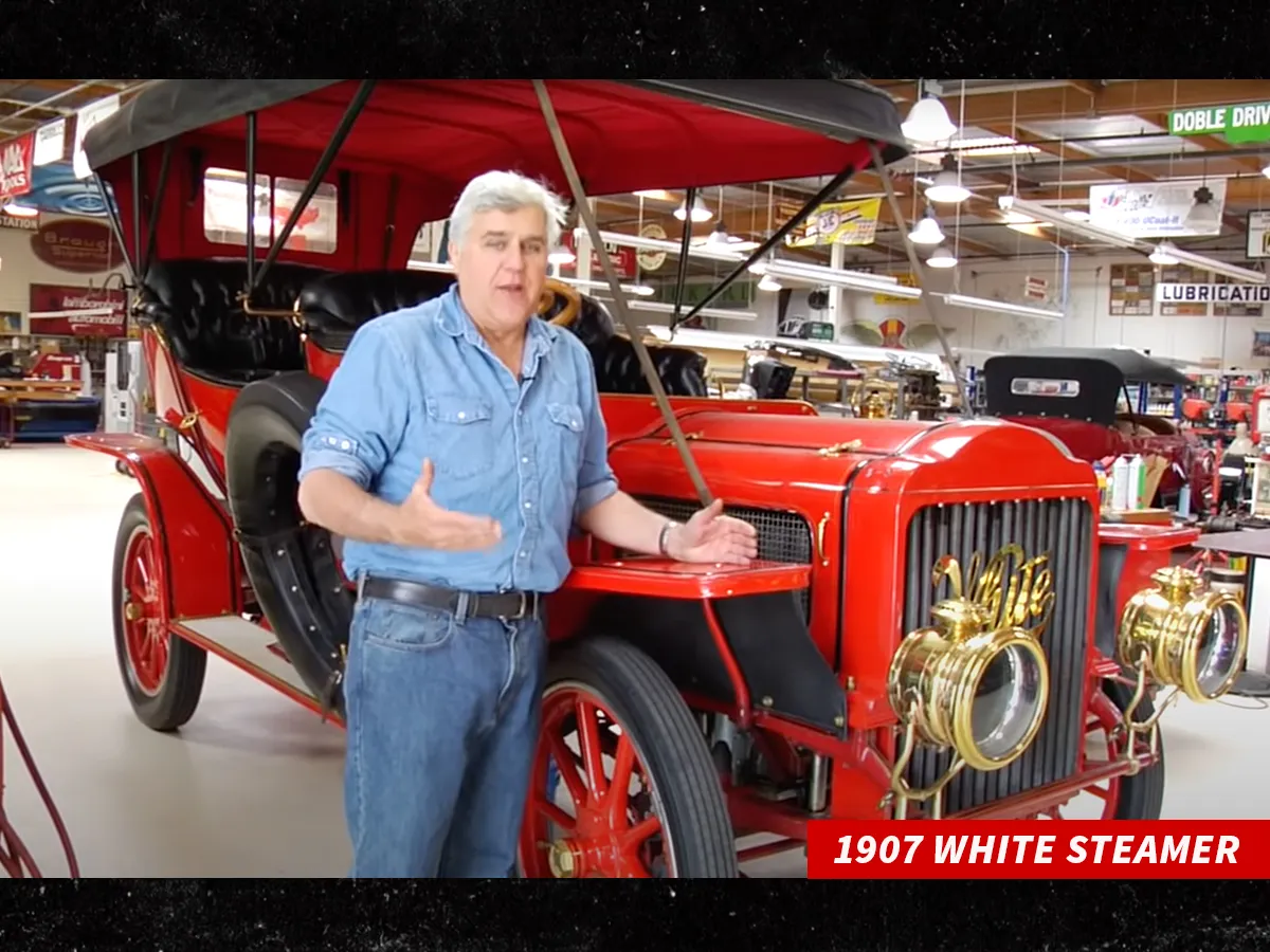 Jay Leno with his 1907 White Steamer