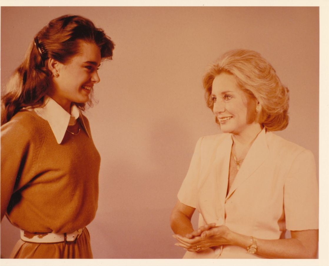 15 year old Brooke Shields being interviewed by 52 years old Barbara Walters