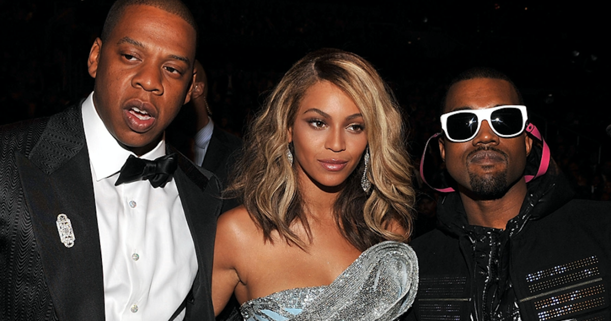 Beyonce, Kanye West and Jay-Z 