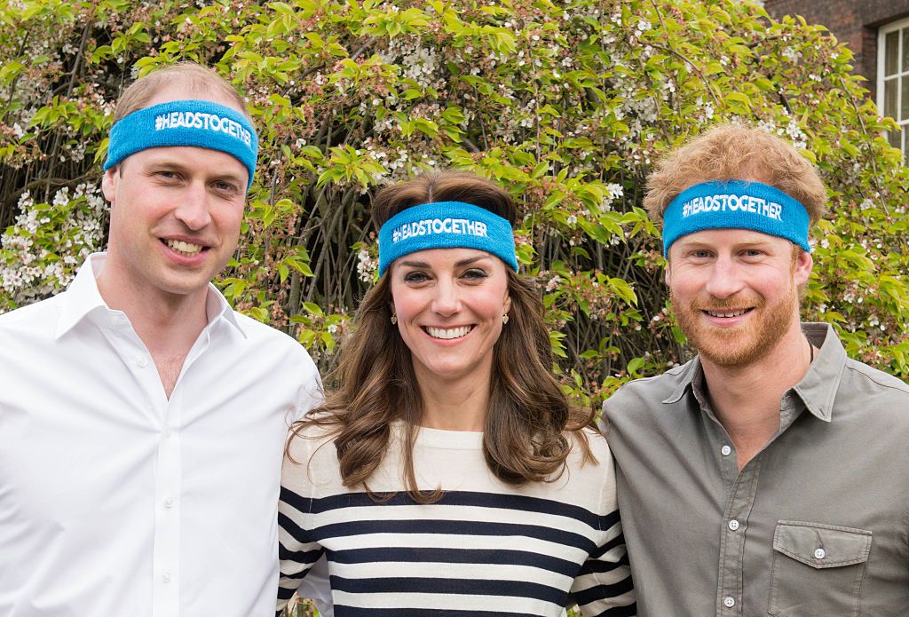 Prince William and Kate Middleton with Prince Harry