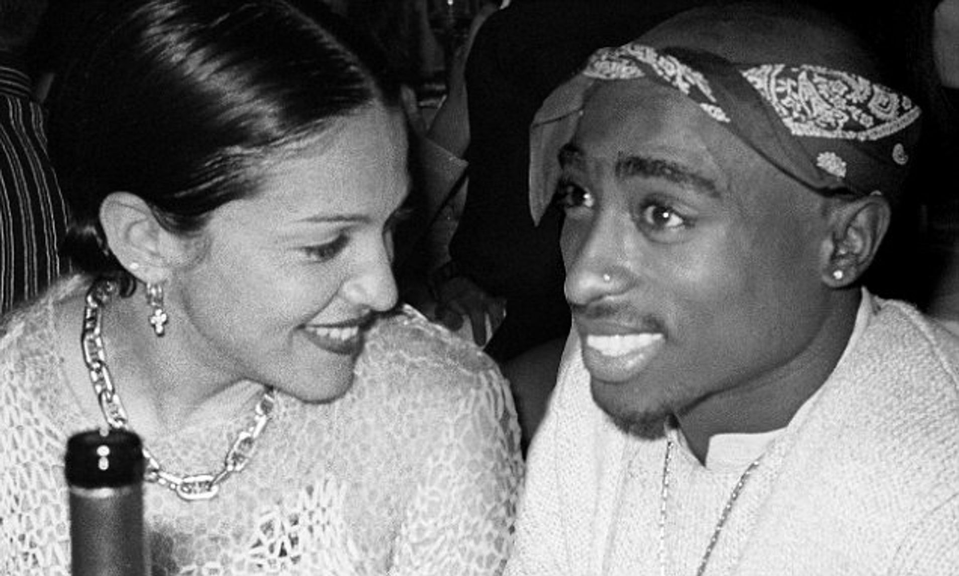 A rare image of Madonna and Tupac Shakur together
