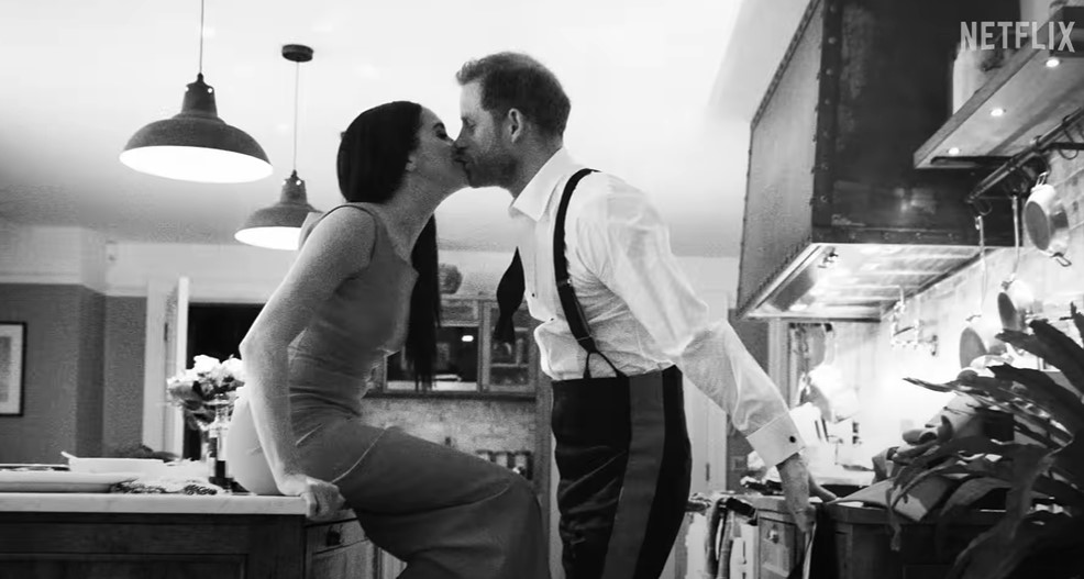 Meghan Markle and Prince Harry still from the docuseries Harry & Meghan
