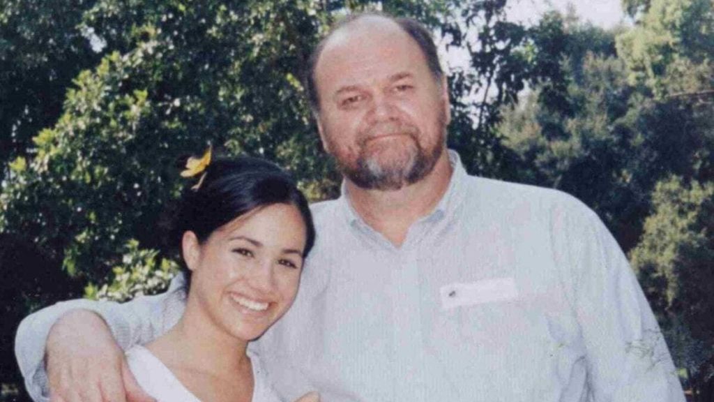 Meghan Markle with her father, Thomas Markle