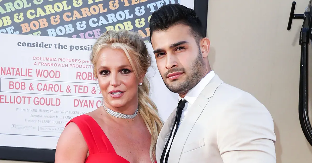 Britney Spears with her husband