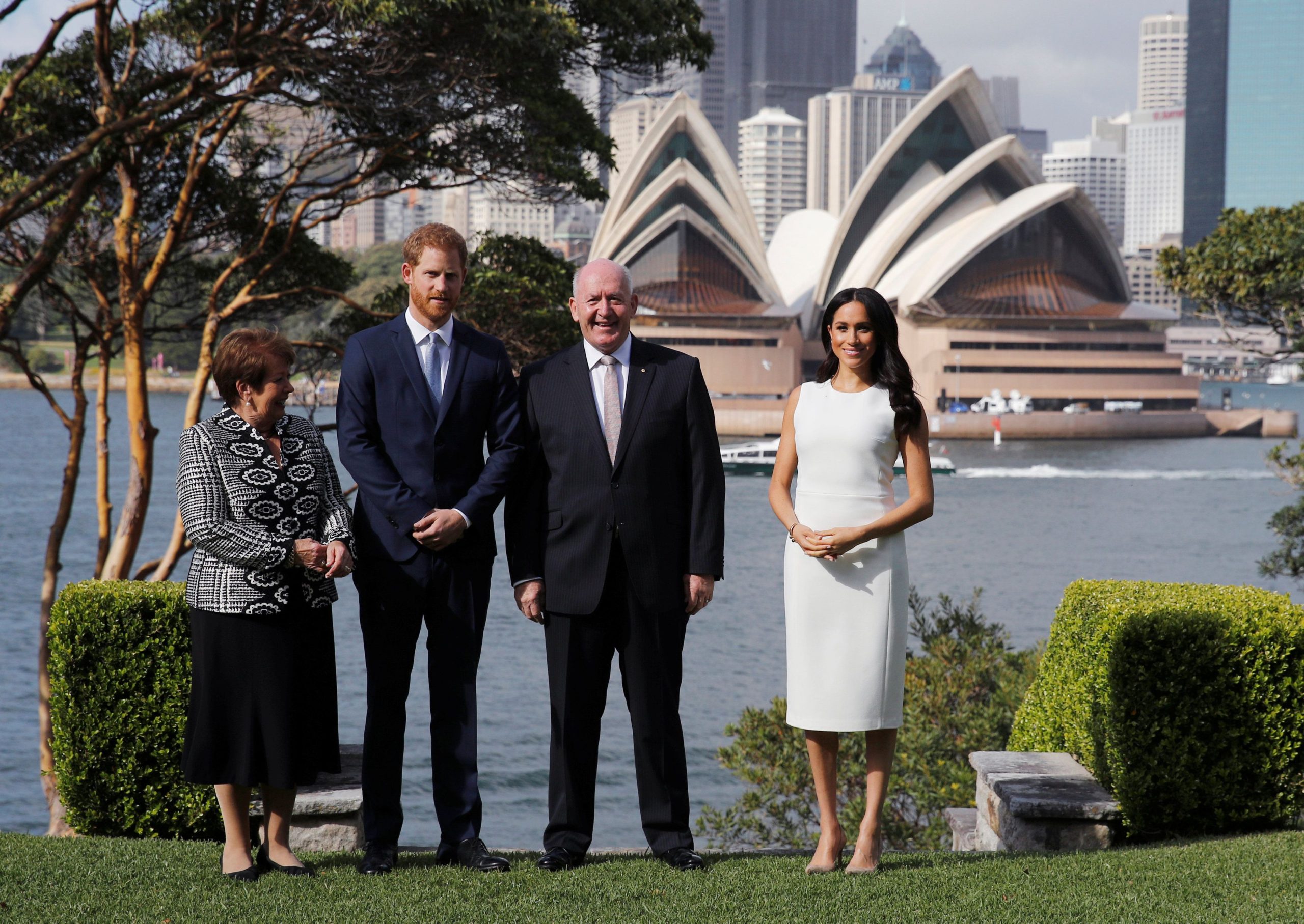 Meghan Markle and Prince Harry during their first royal tour of Australia