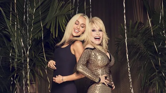 Dolly Parton and Miley Cyrus.