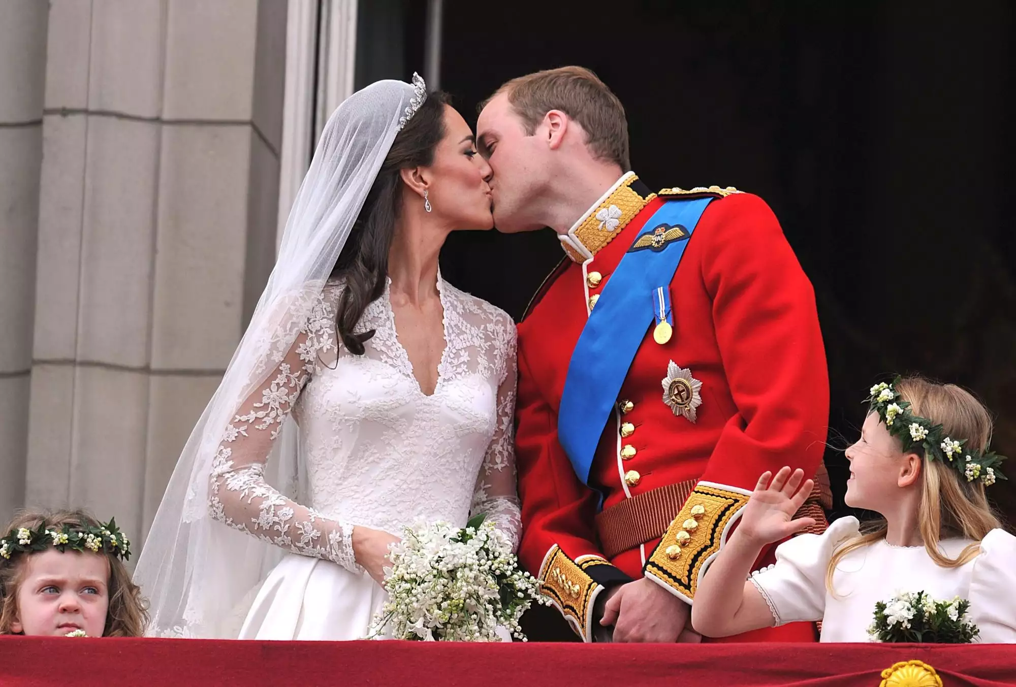 Prince William and Kate Middleton on their wedding day.