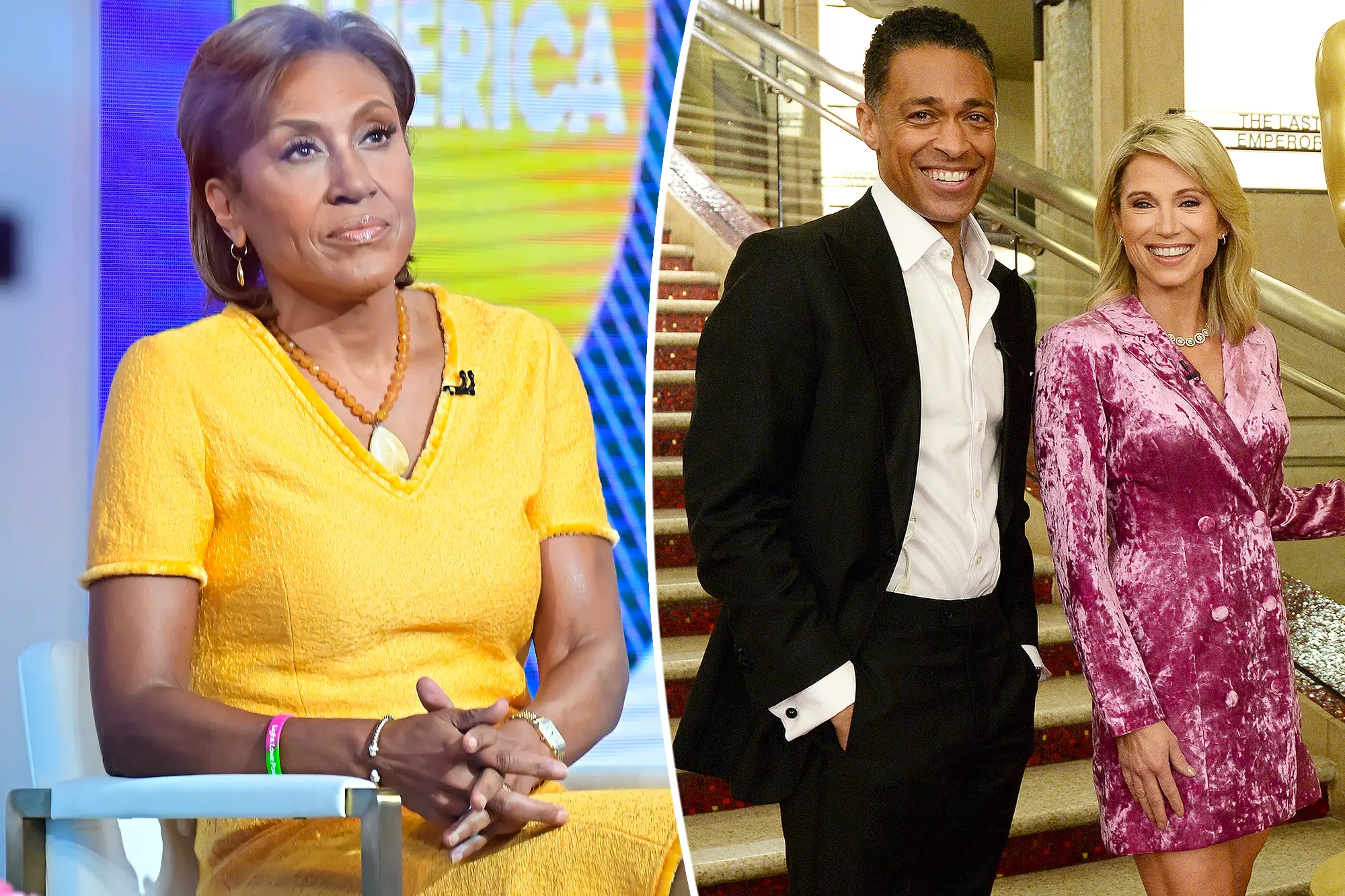 Robin Roberts confronted Amy Robach and T.J. Holmes about the affair