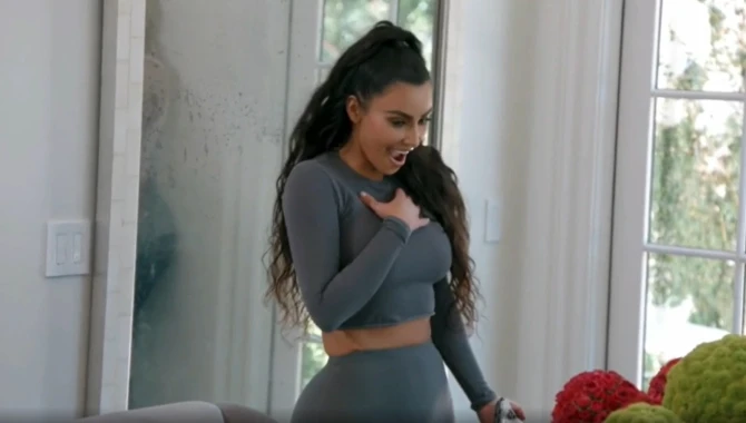 Kim Kardashian during the old video of KUWTK-S15