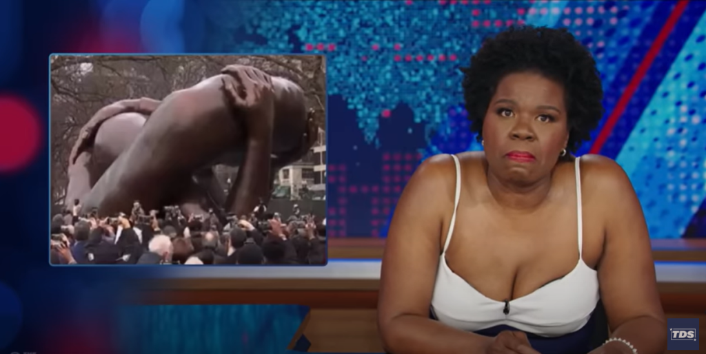 Leslie Jones remarking about the Boston Statue in The Daily Show