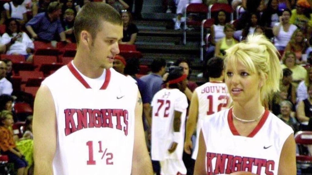 Britney Spears alongwith her former beau, Justin Timberlake