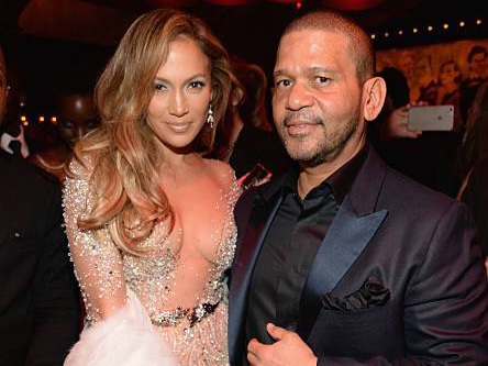 Jennifer Lopez and her manager Benny Medina
