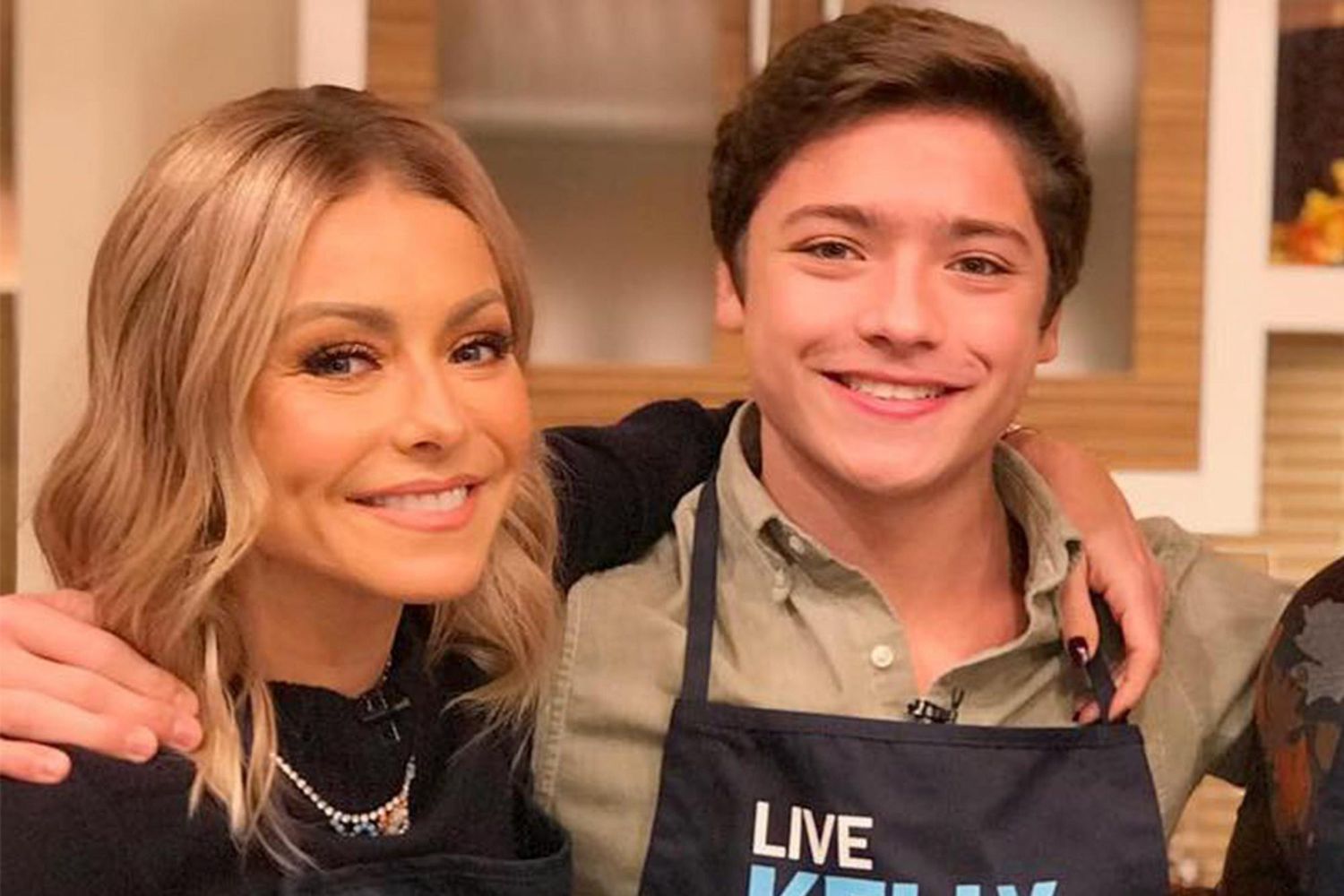 Kelly Ripa with her youngest son, Joaquin Antonio Consuelos