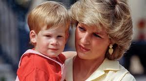 Princess Diana with baby Prince Harry
