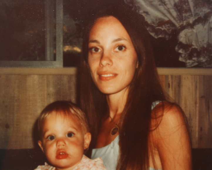 Marcheline Bertrand with her daughter, Angelina Jolie