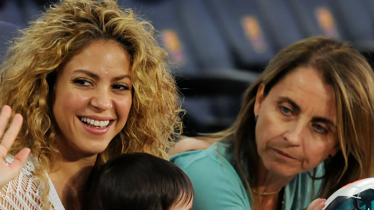 Shakira with Gerard Pique's Mother