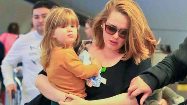 Adele with her son Angelo Adkins
