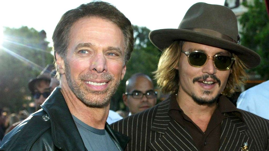  Jerry Bruckheimer with Johnny Depp