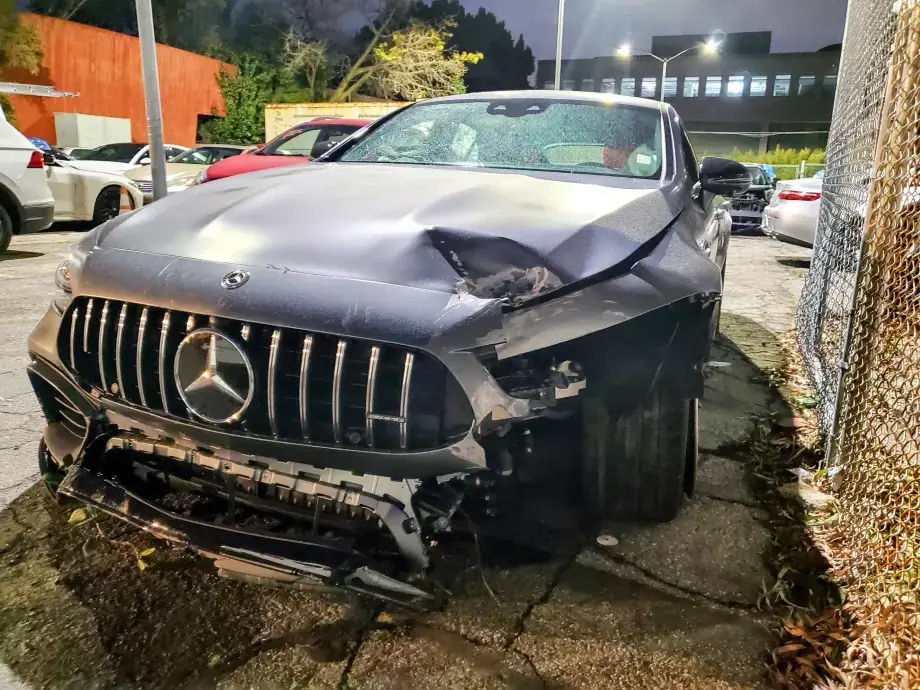 Pete Davidson's crashed Mercedes