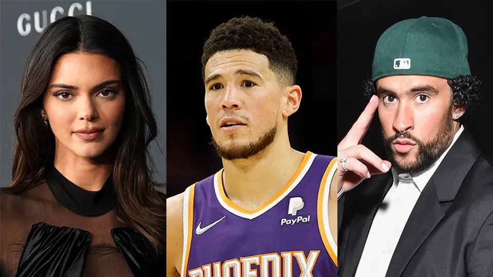 Kendall Jenner, Devin Booker and Bad Bunny